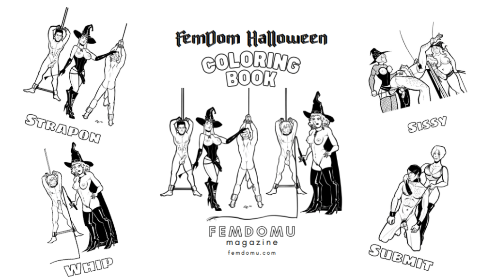 FemDom Halloween Coloring Book