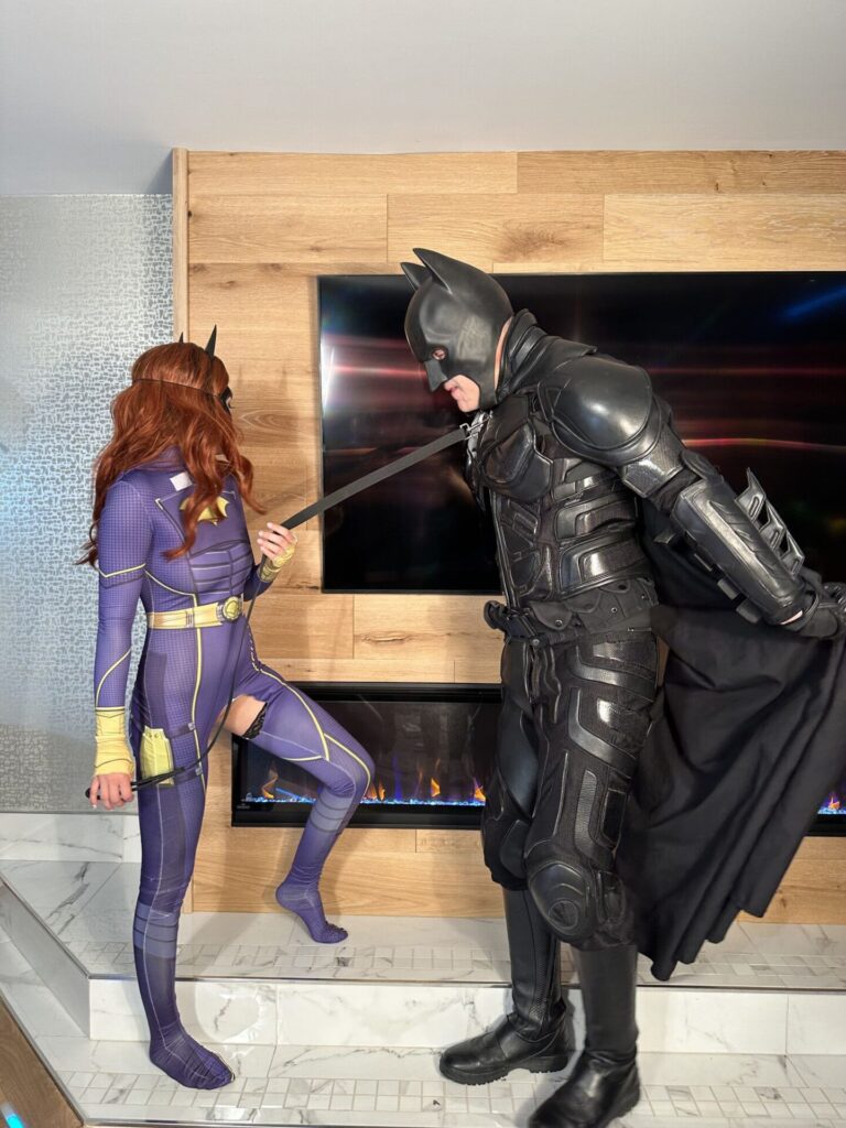 Batman gets dominated by BatGirl