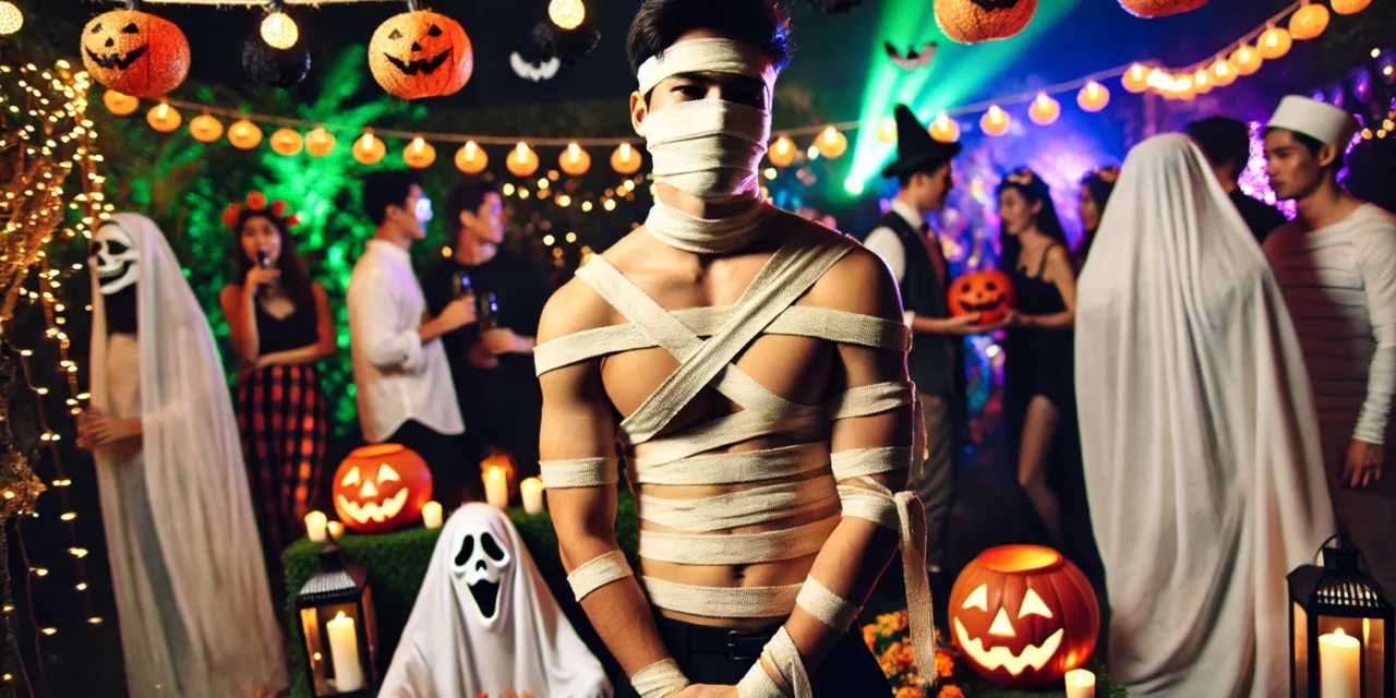 Mummy Bound on Halloween Night