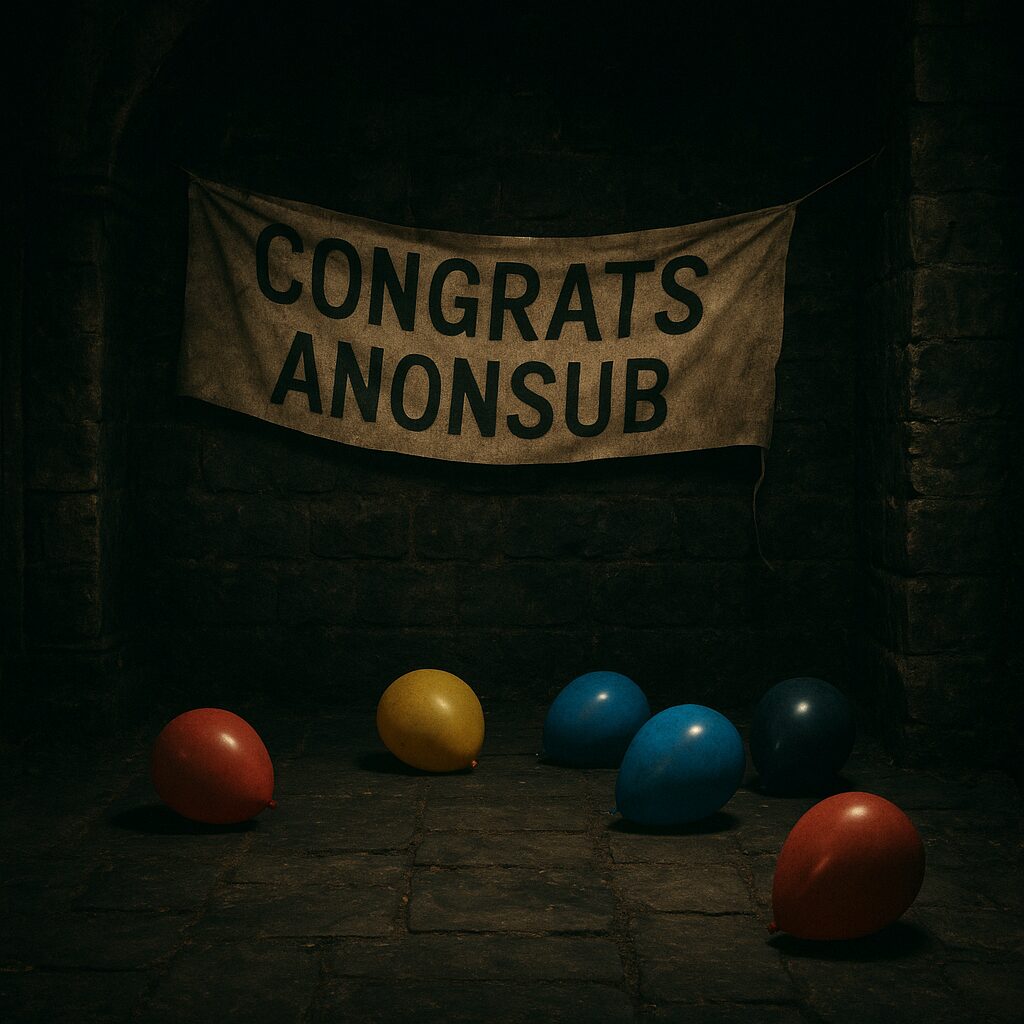 Celebrating anonsub’s Four Years of Service Celebrating anonsub’s Four Years of Service