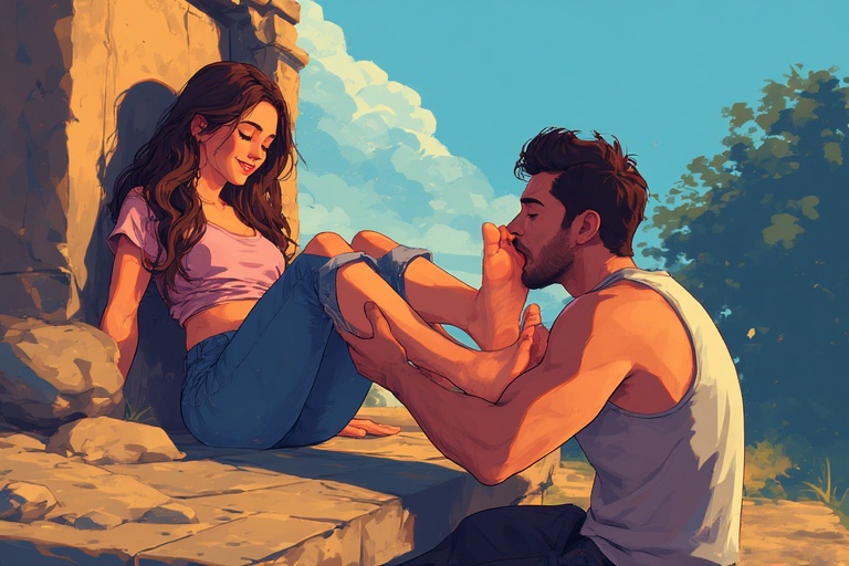 Tease Him with Public Foot Worship Anywhere You Go