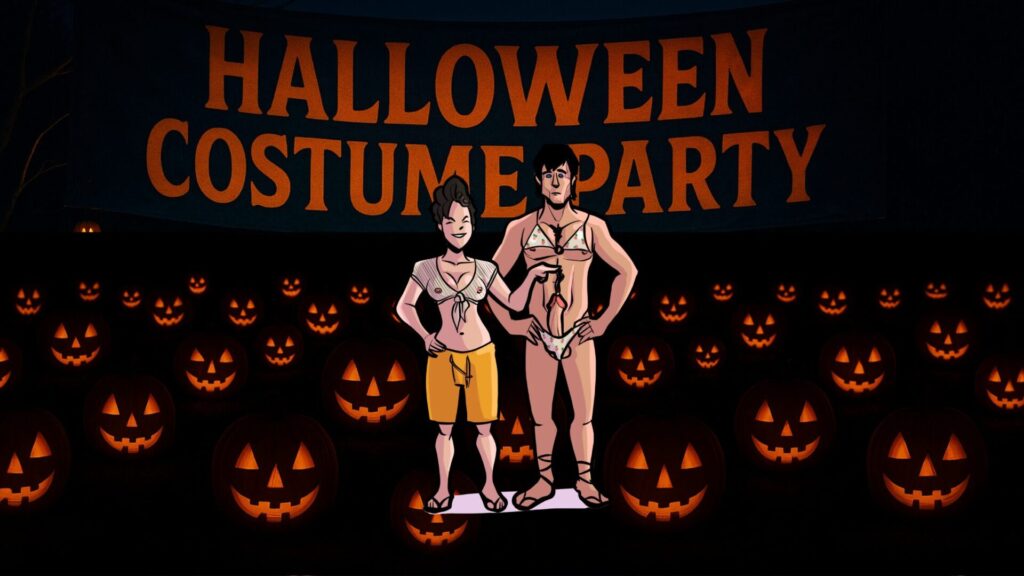 Sue Tricks and Treats the Men’s Swim Team