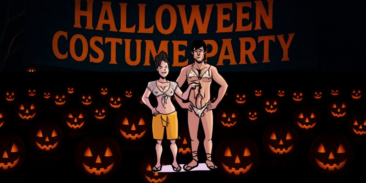 Sue Tricks and Treats the Men’s Swim Team