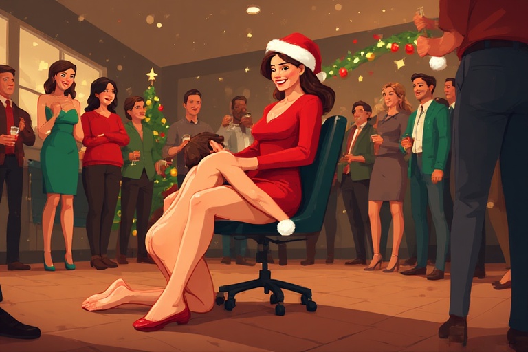 How It Feels to Be Spanked for Misbehaving at the Holiday Party