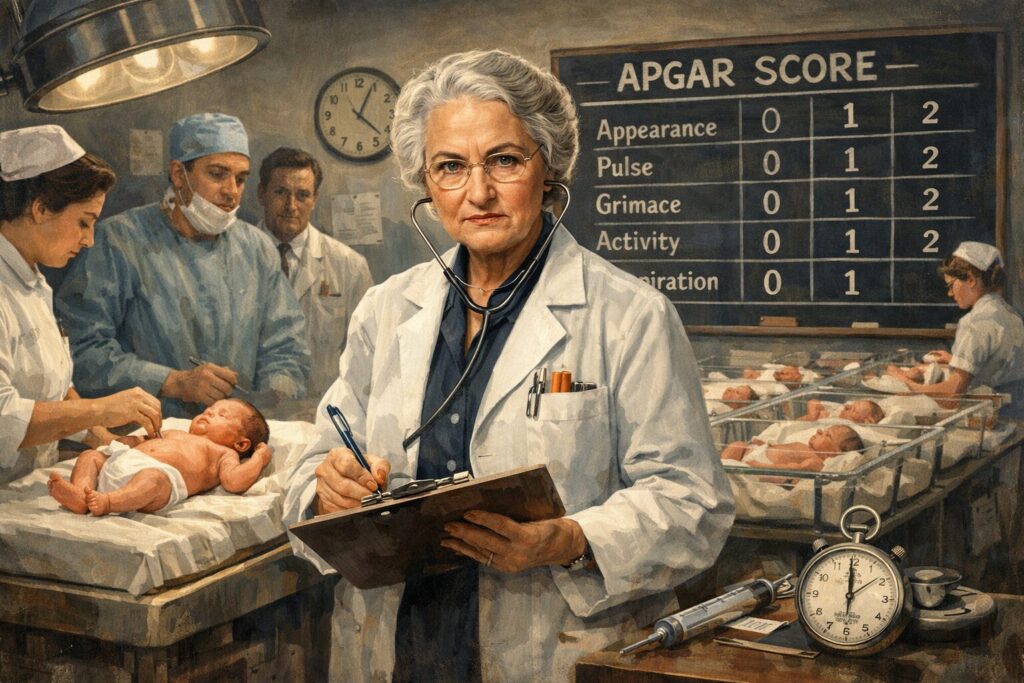 Virginia Apgar + The Woman Who Commanded the First Breath