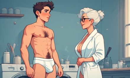 Caught by my friend’s Mom doing laundry in my undies