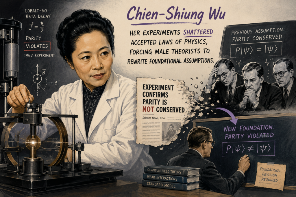 Chien-Shiung Wu and the Experiment That Forced Physics to Kneel