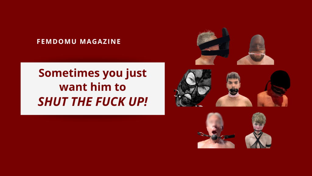 Sometimes I Just Want Him to Shut the Fuck Up!